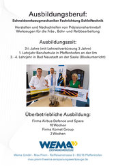 WEMA Ausbildungsflyer