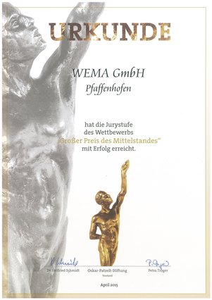 WEMA Großer Preis des Mittelstands -Jurystufe